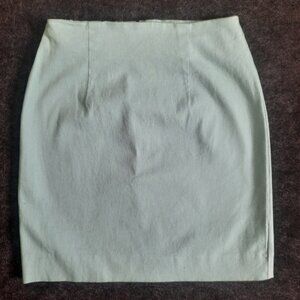 Women mint green brushed cotton skirt with spandex
